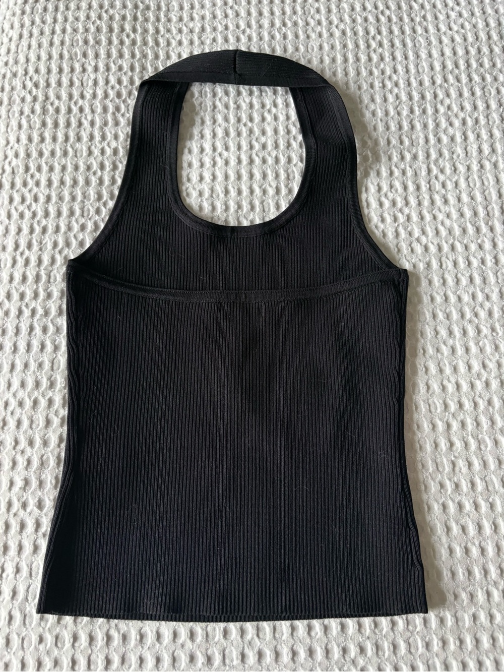 Reitmans Black Halter-Neck Ribbed Tank - Picture 4 of 5